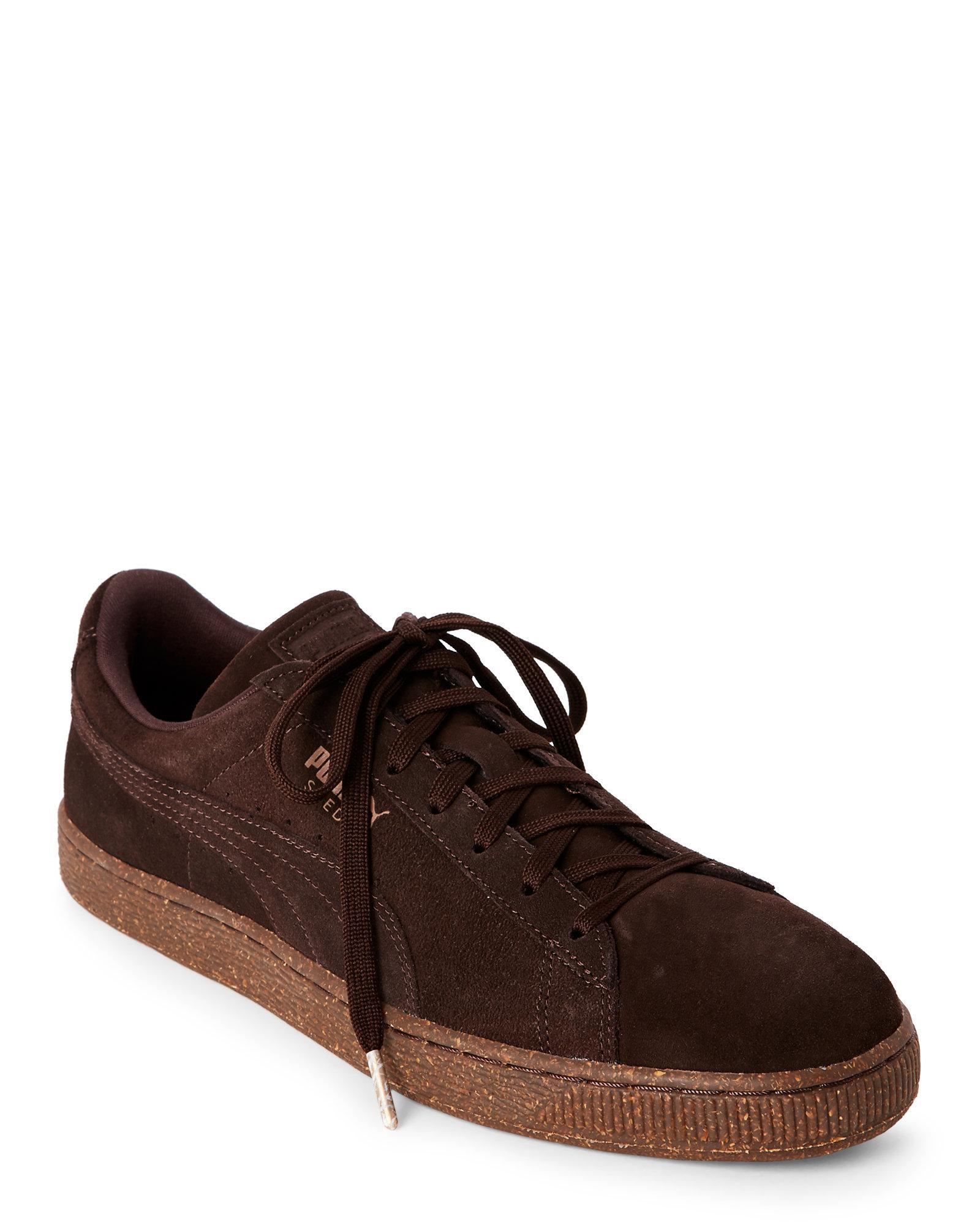 puma tan suede shoes